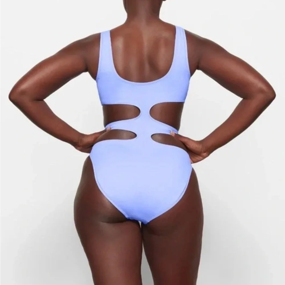 NWT Skims Monoki Periwinkle One Piece Swim Size 2X - Picture 2 of 4
